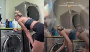 Şeyma Subaşı'nın Çamaşır Makinesi ile İmtihanı!
