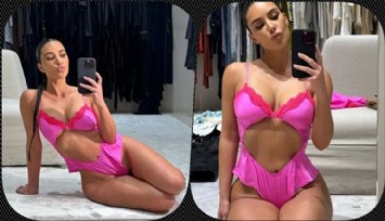 Kardashian'ın Pembe İç Çamaşırı Beğenilmedi!