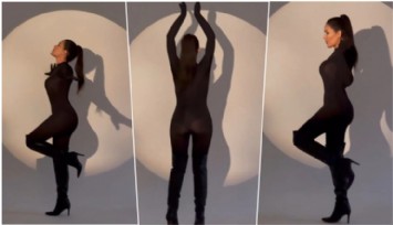 Selin Ciğerci, Transparan Tulumuyla Poz Verdi!