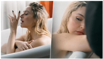 Hadise'den Üstsüz Küvet Pozları!