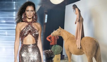 Bella Hadid'in At Pozlarına Tepki Yağdı!